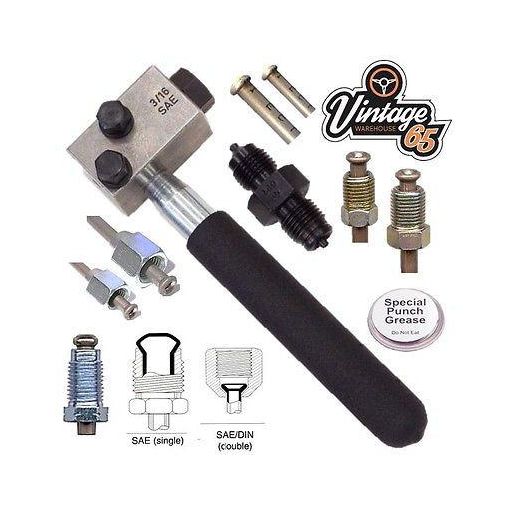 Morgan Hand Held In-situ On Car/Bench 3/16" Brake Pipe Line Flaring Tool Kit