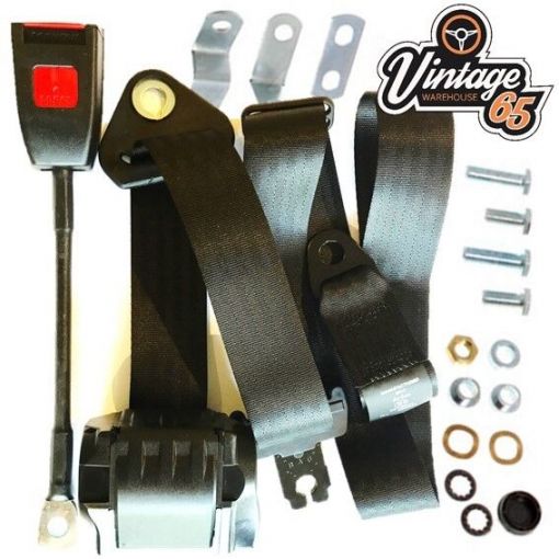 Front Automatic 3 Point Seat Belt Kit For The Classic Jaguar Mk8 Mk9 Saloon