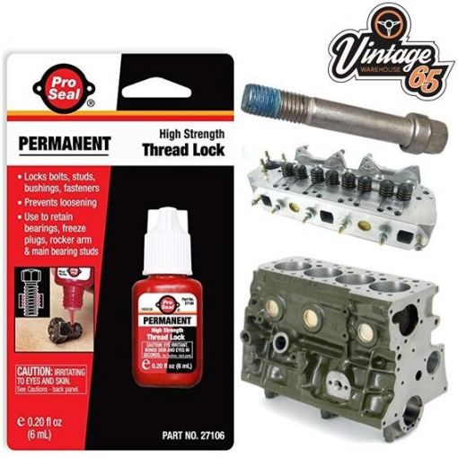 Classic Car Pro Seal 6ml Permanent High Strength Red Anaerobic Threadlocker