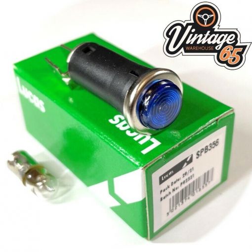 LUCAS SPB356 Blue Dashboard Warning Light Hazard Lamp 12v Bulb Classic Car Bike