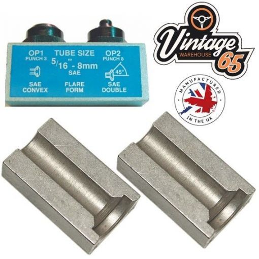 5/16"" SAE Brake Pipe Flaring Flare Tool Punch & Die Set Single Double Bubble