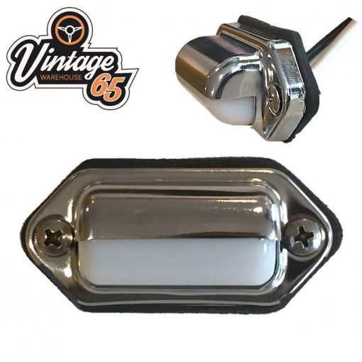 Classic Car Boat Camper 12v 5w T10 Stainless Steel Retro Courtesy Interior Light