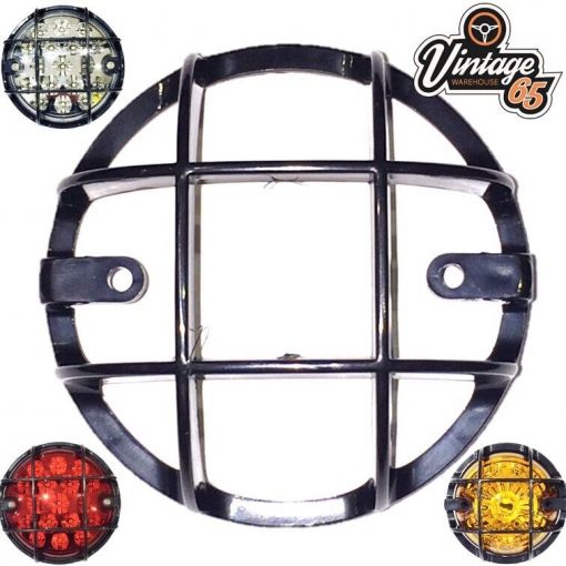 95mm Light Grilles Stone Guards Rear Fog Light Reverse Light Surround Pair