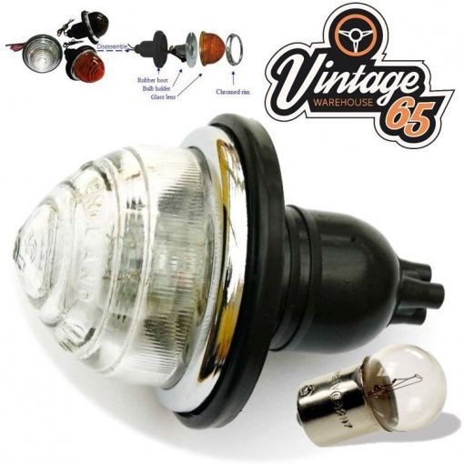 Reverse Side Marker Light 12v For Land Rover Austin Morris Morgan Cobra Glass