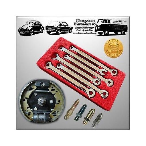 Austin Mini 6 Piece Master Brake Cylinder Drum Brake Service Bleed Spanner Set