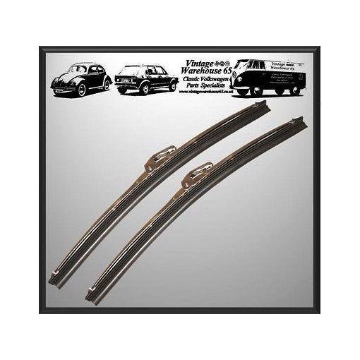 Hillman Imp Classic 12" Stainless Steel Wiper Blades Pair 7mm Fitment