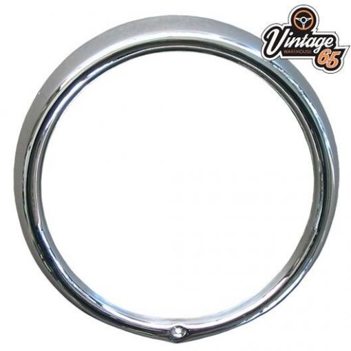 Vw Bay Window T2 Bus Camper Van & Beetle Headlight Rim Trim Bezel Chrome Metal