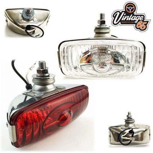 Classic Car Stainless Steel Chrome Reverse Light & Fog Lamp Classic Car 12v Bulb