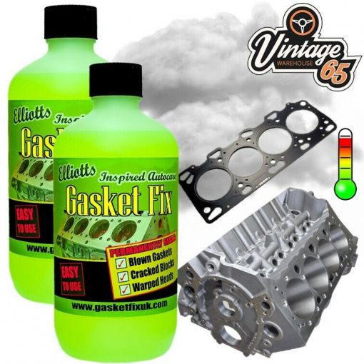 Head Gasket Fix Permanent Cooling System Cracked Block Repair Leak Sealant x 2