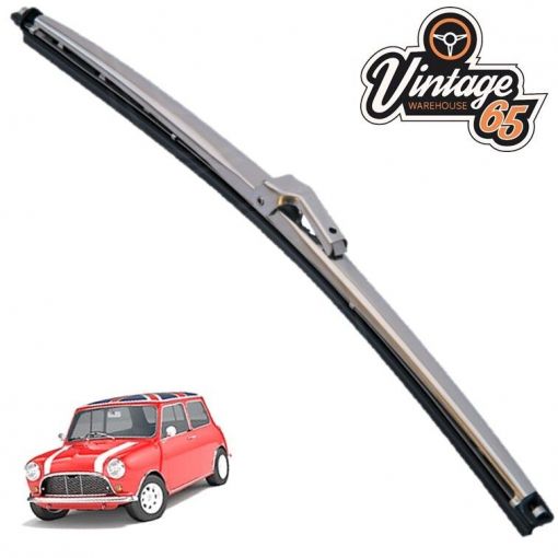 Classic Mini 10"" Stainless Steel Wiper Blade Single x 1 Austin Rover Morris Imp