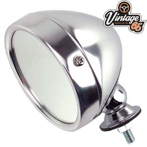 Classic Car Raydyot Racing Bullet Chrome Adjustable Flat Glass Wing Door Mirror