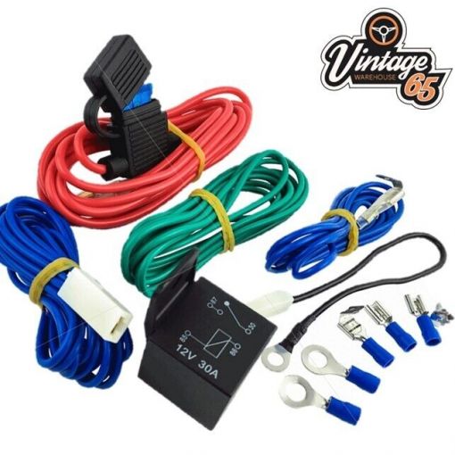 Spot Light Fog Lamp Wiring Kit Relay For Splitscreen Camper T1 T2 Beetle Golf