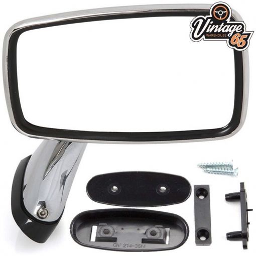 Classic Car MG MGB Triumph Ford Jaguar Mini Tex Style Chrome Door Mirrors RH