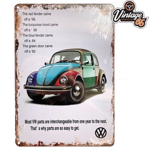 Classic Vw Beetle Retro Sign Classic Car Garage Man Cave Bar Cafe Shed 30 x 20cm