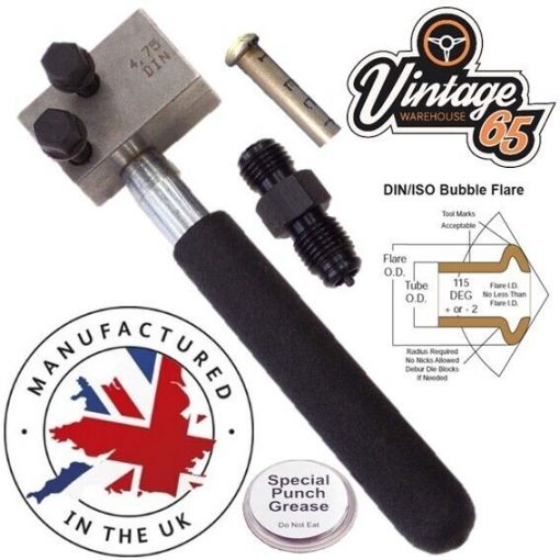 MADE IN THE UK 4.75 DIN HAND-HELD BRAKE PIPE FLARING TOOL AUTOGRASS RALLY TRACK