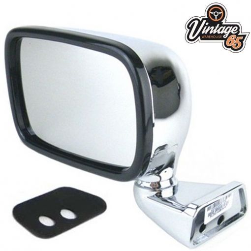 Classic Austin Mini Original Rover Style Custom Fit Chrome Door Mirror LH