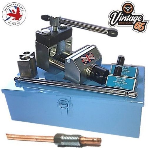 Brake Pipe Flaring Tool for Citroen 3.5mm & 4.5mm Hydraulic Lines Copper Kunifer