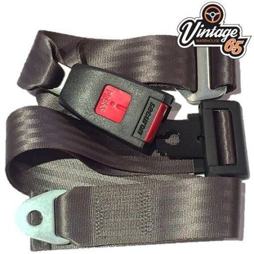 Volkswagen Golf Mk1 Mk2 & Gti Full Set Front Rear Automatic Seat Belt Kit Grey