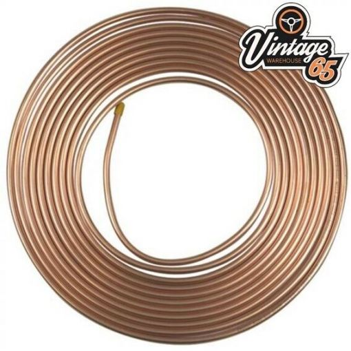 1/4"" CUPRO NICKEL KUNIFER FUEL / BRAKE PIPE HOSE LINE KUNIFER 25FT / FOOT