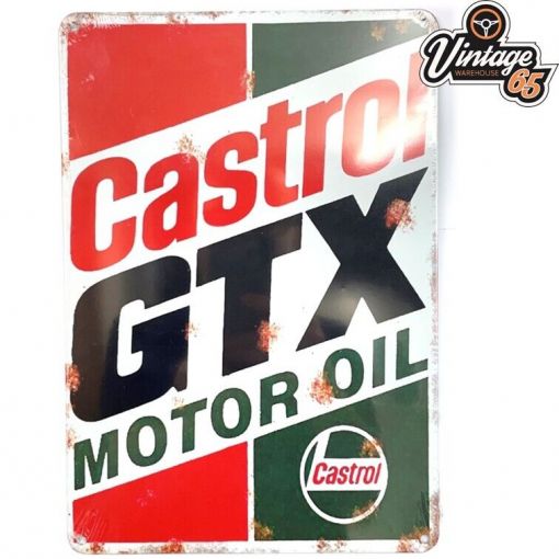 Castrol Motor Oil Retro Sign Classic Car Garage Man Cave Bar Cafe Shed 30 x 20cm