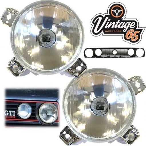 Mk2 golf 1988-1991 Front Spot Lamp for Twin Headlight Grille Right Left Pair