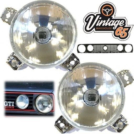Mk2 golf 1988-1991 Front Spot Lamp for Twin Headlight Grille Right Left Pair