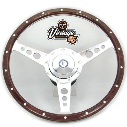 Triumph 2000 2500 2.5 13"" Wood Rim Steering Wheel & Fitting Boss Badged Horn Kit