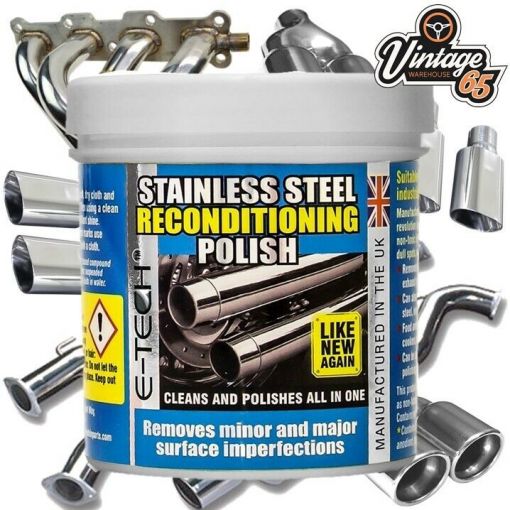 Classic Car & Bike Stainless Steel Exhaust Reconditioning Polish Bluing Remover
