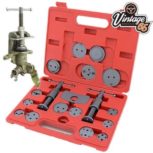 VW Audi VAG Left & Right Thread Brake Caliper Piston Return Wind Back Tool Kit