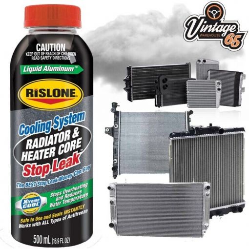 Classic Car Radiator Heater Core Cooling System Stop Leak Overheating Aid 500ml