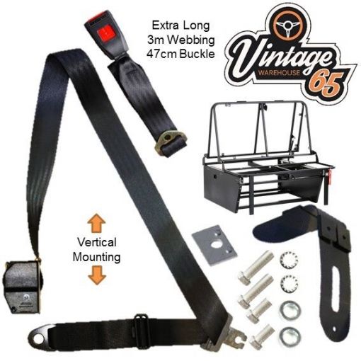 Vintage Warehouse 65 Vw Camper T1 T2 T3 T4 T5 Rock & Roll Bed Seat Belt Kit