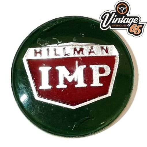 Classic Hillman Imp 1980's NOS Chrome 3D 28mm Gear Knob Horn Center Badge