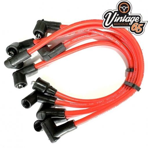 Classic Mini 8mm Silicone Spark Plug Leads Austin Rover Leyland Morris GHT241 R