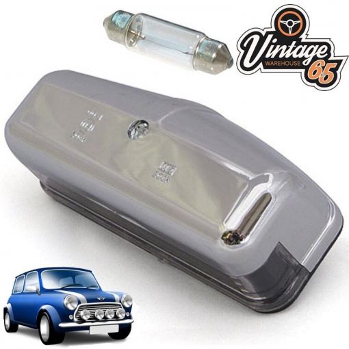 Lucas Style Chrome Plastic Classic Car Number Plate Light L467 56790 BHA4153