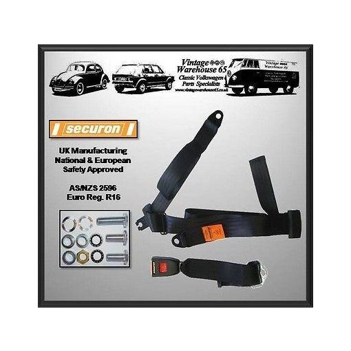 Volkswagen Transporter T4 Van Caravelle Front Rear 3 Point Static Seat Belt Kit